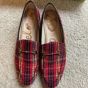 Sam Edelman Loraine Loafer in Red Plaid